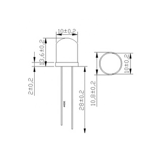 10 mét vòng đầu đèn <span class=keywords><strong>LED</strong></span> Orange hạt ánh sáng với Orange khuếch tán ống kính 20mA 1.8-2.4V <span class=keywords><strong>LED</strong></span> Diode - Product Image 6