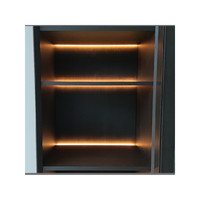 Bande LED blanche chaude personnalisable pour bibliothèque escalier pour chambre armoire de cuisine et salle de bain