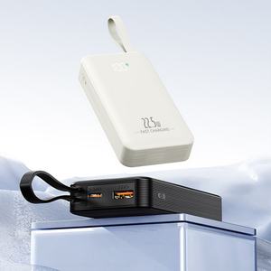 Batterie externe portable 10000 mAh avec sortie Type-C 22,5 W, charge rapide, affichage numérique LED et câble inclus (également disponible en 20000 mAh) - Product Image 1