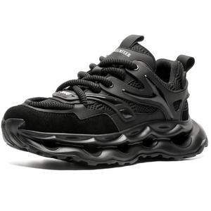 Chaussures de sport décontractées pour hommes, nouveau style, en mesh respirant, rétro, polyvalentes, durables, à semelle épaisse et rehaussante - Product Image 6