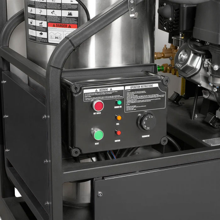 high pressure washer petrol hot water