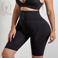 TikTok, superventas, cintura alta, cadera, mejora el control de la barriga, cintura, cincher, esculpir, moldear cortas, bragas de levantamiento de glúteos con almohadilla