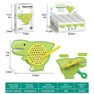 Juguete Infantil de Exportación Transfronteriza, Pizarra Magnética para Dibujar con Pincel, Frutas, Dinosaurios, Navidad, Multitemática, Rompecabezas Creativo de Plástico - Product Image 3