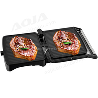 AOJA Petit électroménager de cuisine BBQ Grill électrique de haute qualité Contact Grill Sandwich Panini Steak Press Maker pour la maison