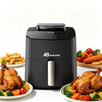 Freidora de Aire Anbolife 7L 1800W con Panel Táctil Digital, Tanque de Agua de 800ml, Cesta Apta para Lavavajillas, Freidora de Aire OEM ODM