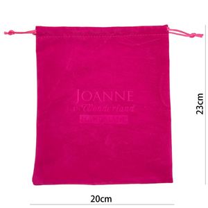 Custom Embossed Logo Pink Soft Velvet Drawstring Adult Toys <strong>Storage</strong> <strong>Bags</strong> Sexy <strong>Lingerie</strong> Pouches - Product Image 3