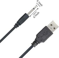 Câble adaptateur USB 2.5mm, câble de charge cc de remplacement, câble de charge rapide USB