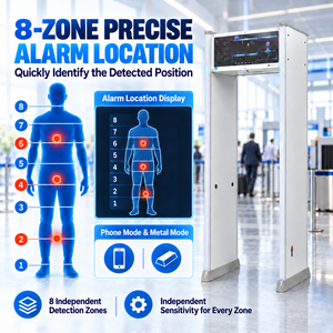 Metal Detector di Sicurezza AI <span class=keywords><strong>per</strong></span> Telefoni Cellulari con Doppio Schermo da 29 Pollici <span class=keywords><strong>per</strong></span> Scuole, Carceri e Fabbriche XLD-M - Product Image 4
