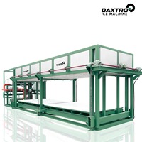Machine à glace en blocs grande capacité 10 tonnes, refroidissement direct, clé en main, fiable, personnalisable pour usine de glace, refroidissement minier, barrage frigorifique, chaîne du froid