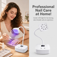 Lampe à ongles UV LED mini professionnelle - Séchoir à ongles intelligent avec capteur pour vernis gel - Lampe UV portable pour ongles avec écran numérique