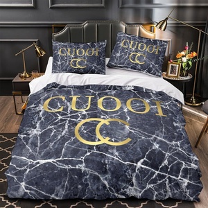 Juego de funda nórdica de lujo Diseño de moda-C Juego de funda de edredón de microfibra Funda nórdica Funda De Almohada Juego de cama Sin edredón - Product Image 3