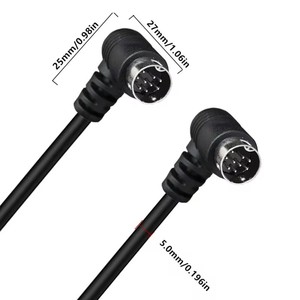Câble vidéo S-Vide DIN 9 broches mâle-mâle ou mâle-femelle pour appareils vidéo tels que récepteurs, projecteurs, caméras - Product Image 2