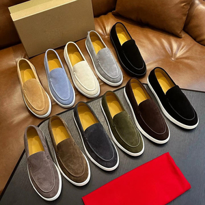 Zapatos de Hombre, Nuevos Mocasines Modernos, Versión Coreana, Versátiles, de Una Pieza, Casuales, de Cuero - Product Image 1