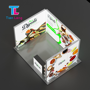 TianLang Exposición Publicidad Retroiluminada Seg Aluminio Sin marco Caja de luz independiente Stand Display Booth Set - Product Image 2