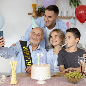 สายสะพายสำหรับวันเกิดของผู้ชายหรือผู้ชายอุปกรณ์ตกแต่งงานปาร์ตี้วันเกิดอุปกรณ์ตกแต่งงานวันเกิดตัวอักษรฟอยล์สีทอง - Product Image 4