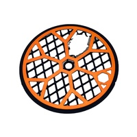 Cadran de montre squelette de 28,5 mm, couleur orange, compatible avec les mouvements japonais NH35/36, style SKX007