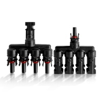Adaptateur de panneau solaire 4-en-1 NSPV, connecteur de contact en cuivre compatible photovoltaïque de type T, mâle/femelle
