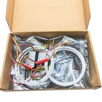 AUTO IDEAL Anneaux lumineux LED Angel Eyes 80/95mm Blanc+Jaune Bicolore 12V 6000K Neuf pour F10 Garantie 12 mois