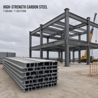 Poutre en T en acier au carbone haute résistance, profil structurel en T pour la construction