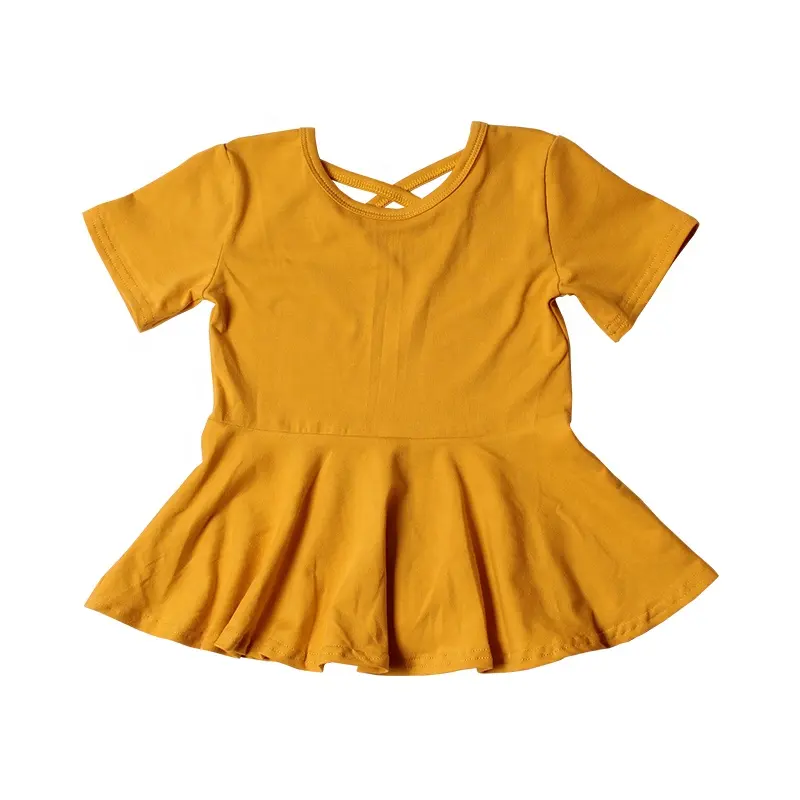 Camiseta de punto de algodón liso para niños, Tops de manga corta, Multicolor, ropa de primavera, venta al por mayor