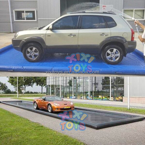 屋外ポータブル40フィート長気密PVCインフレータブル洗車プール、手頃な価格のインフレータブルトラックウォッシュマット - Product Image 6