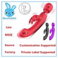 Vibrateurs BlueRabbit à forte vibration, stimulateurs du clitoris et du vagin, double stimulation pour la masturbation féminine, jouets sexuels pour adultes.
