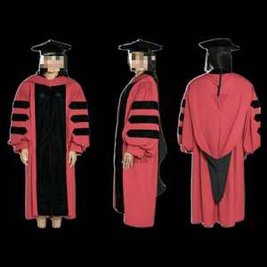 All'ingrosso Unisex Deluxe Harvard University abito di laurea di dottorato, cappuccio di dottorato e dottorato Tam pacchetto 8 lati - Product Image 4