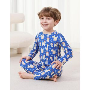 Ensemble de pyjama pour enfants BambooBud, haut à manches longues avec pantalon, vêtements de nuit en viscose de bambou doux, 2-7 ans, unisexe, vêtements décontractés pour enfants - Product Image 3