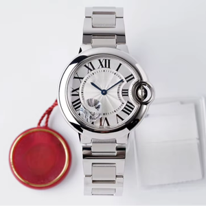 Montre mécanique automatique élégante et tendance avec verre saphir, design de couronne miroir, étanche pour la vie quotidienne - Product Image 1