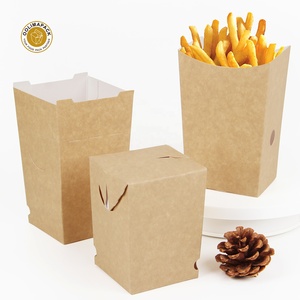 Al por mayor personalizado de embalaje desechable conicals churros papas fritas francés fry helado de crema cono de papel con fuente de bandeja - Product Image 2