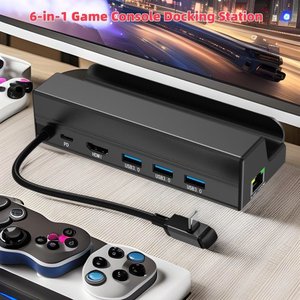 6-in-1 <b>USB</b>-C Hub Docking Station for Steam Deck & Laptop <b>with</b> for 2.0 4K 60Hz PD 100W <b>USB</b> 3.1 Aluminum Alloy-in Stock - Product Image 3