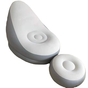 Suitable for Indoor Living Room Bedroom Outdoor Grass Camping Comfortable Soft PVC Flocking <b>Inflatable</b> Lazy <b>Sofa</b> - Product Image 5