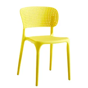 두껍고 넓어진 편안한 등받이 의자 메쉬 백 홈 플라스틱 의자 등받이 레저 간단하고 창조적 인 의자