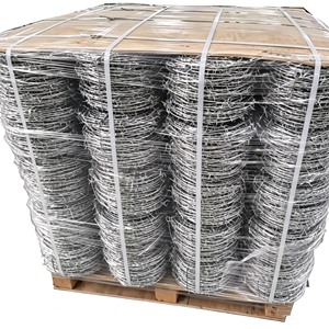 <span class=keywords><strong>Fil</strong></span> <span class=keywords><strong>barbelé</strong></span> galvanisé, calibre 14, calibre 16, double brin, haute résistance, rouleau de 50 m, 100 m, 200 m pour clôture agricole - Product Image 2