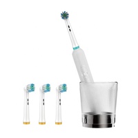 Cepillo de dientes eléctrico ultrasónico giratorio inalámbrico de plástico para el cuidado bucal de viaje recargable personalizado de fábrica al por mayor