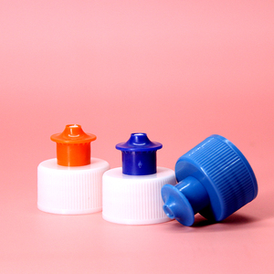 Bouteille de détergent/shampoing en plastique 24/410 avec bouchon à visser 28/410 et capuchon poussoir-tirette - Product Image 1