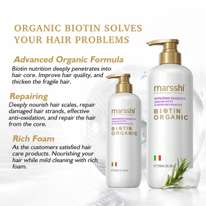 Crème réparatrice en gros, soin professionnel de salon, <span class=keywords><strong>shampoing</strong></span> et après-<span class=keywords><strong>shampoing</strong></span> hydratant à la biotine biologique pour cheveux abîmés - Product Image 3