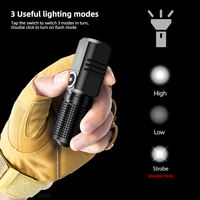 Senter Mini USB LED Xhp50 Tahan Air, Dapat Diisi Ulang, Zoom, Lampu Pancing, Senter Portabel PoweArful, Senter Saku untuk Berkemah