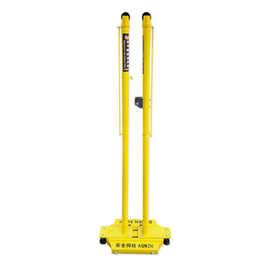 Poteau de 35kg en fonte mobile à double filet de badminton de compétition intérieure portable pour l'utilisation en arène - Product Image 2