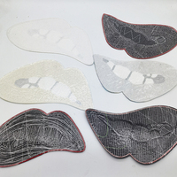 Écusson de sublimation personnalisé Écusson à lèvres brodé personnalisé Écussons de broderie à paillettes colorées thermocollants pour T-shirts
