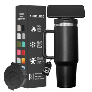 40 oz Tumbler with Handle and Straw Magnetic Phone Holder Tripod Lid for Car Phone Holder Stainless Steel Bottle with MagSafe - Product Image 3