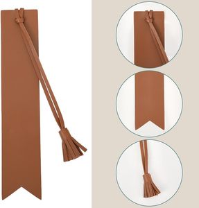 Marcapáginas Elegante de Cuero PU con Borla, Logotipo Personalizado, Regalo para Programas Escolares, Promoción Corporativa y Obsequios para Eventos - Product Image 3