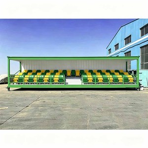 Tribuna Temporal para Campo de Fútbol de 63 Plazas, Tribuna Móvil para Exteriores con Techo, Tribuna Contenedor - Product Image 5