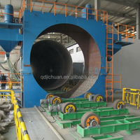 Machine de sablage pour le nettoyage et l'élimination de la rouille des tubes et tuyaux en acier Jichuan / Sablageuse, capacité 3500 kg, garantie 1 an