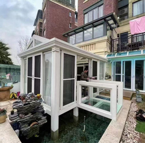 JINFUDA <span class=keywords><strong>Solarium</strong></span> Autonome Aluminium Verre Véranda de Jardin Véranda Sunrooms Maisons en Verre Aluminium Sunroom - Product Image 5
