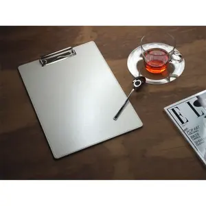 Portamenús de cuero sintético A4, merchandising personalizado - Product Image 3