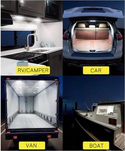 LED 800LM Ultra Bright 12 Volt White RV Intérieur Dome Light Switch Control Plafonnier pour Voiture Van Truck Camper Lorry - Product Image 6