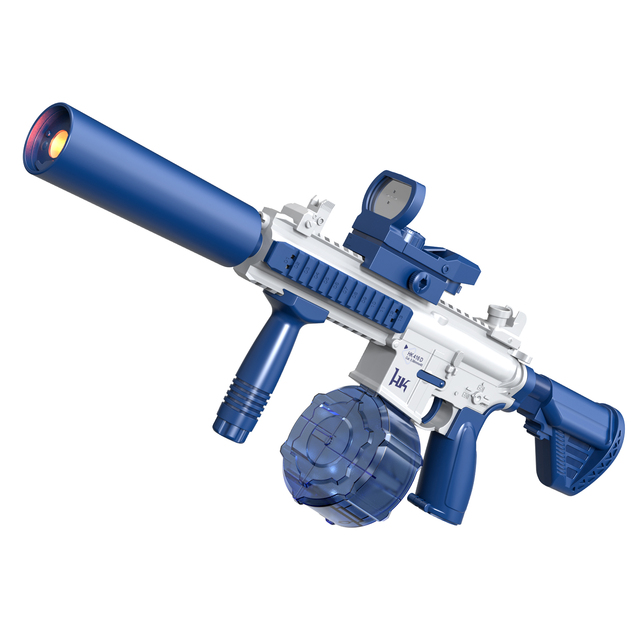 Plastic Water Gun Fully Automatic Burst-Fire  Electronic M416 Water Gun With Flame-Throwing Version for Kids Outdoor Water Fight