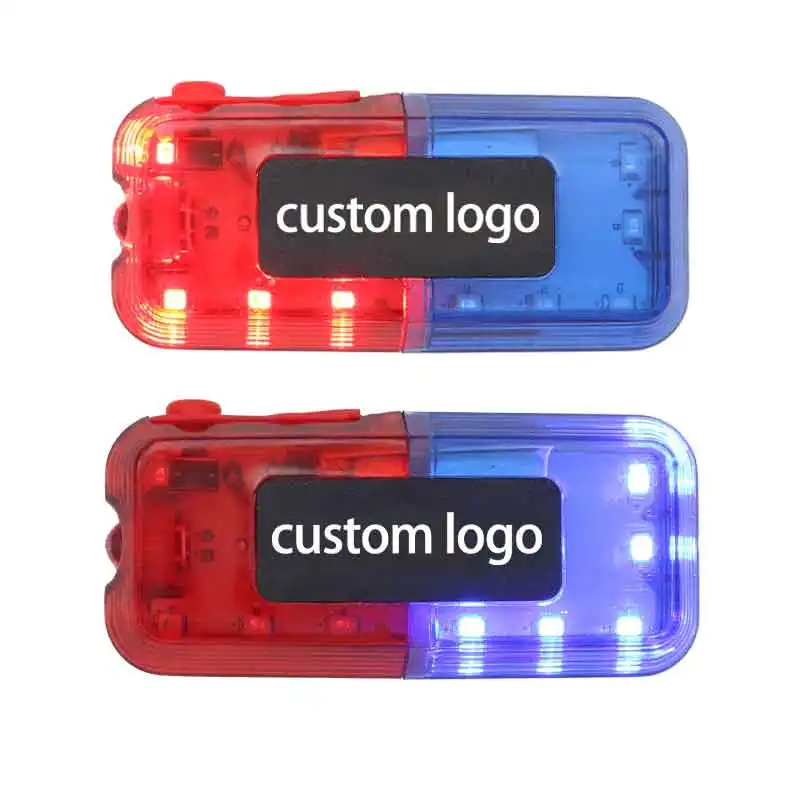 LED shoulder flashing light rechargeable red and blue explosive flashing security patrol duty night warning light