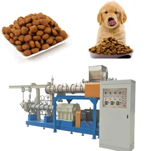 Trocken nass tiernahrung pellet verarbeitung machen extruder maschine hundefutter maschine